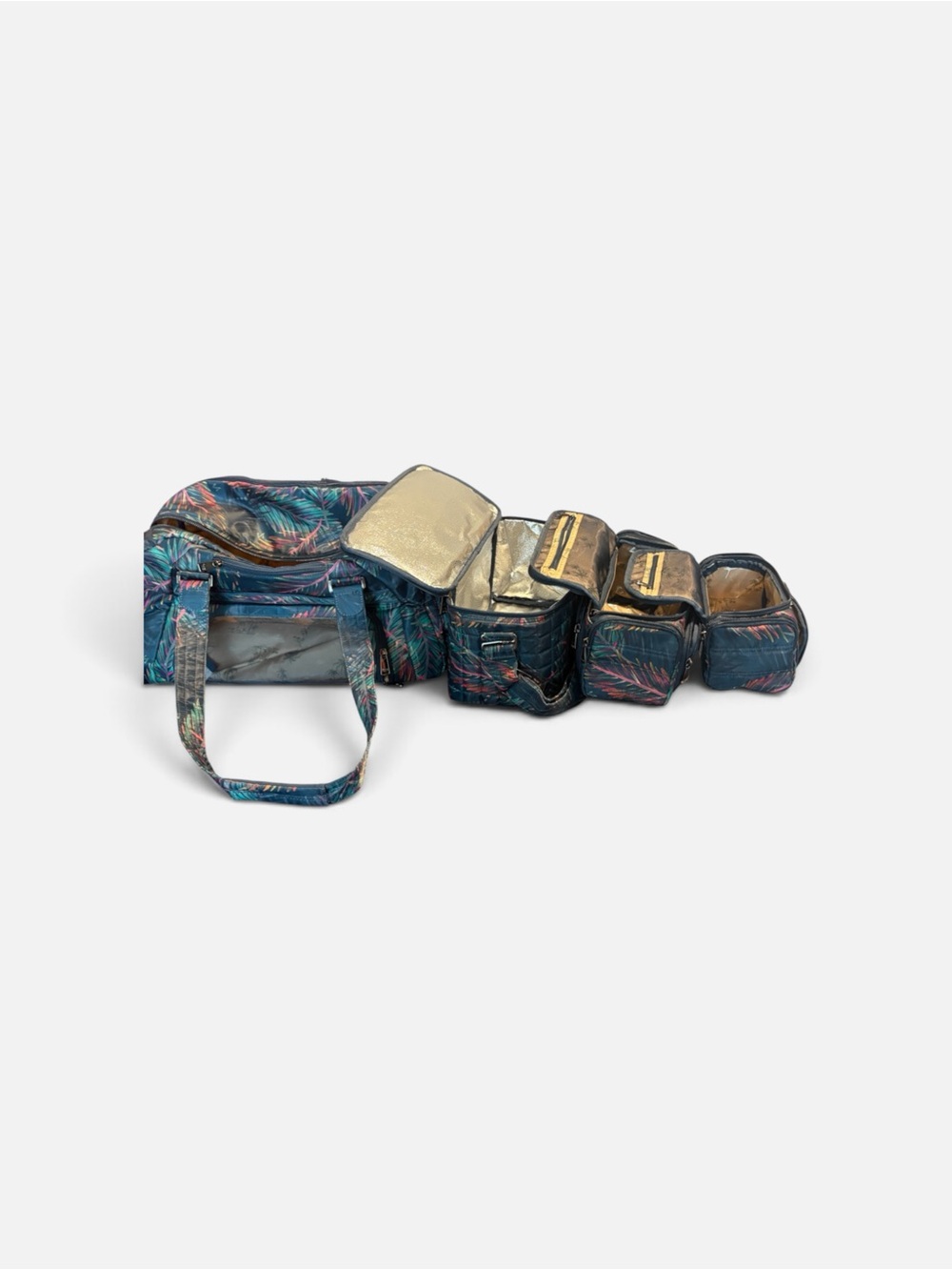 Lug Travel Bag & Organizer Set – Tropical Palm Print